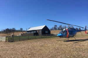 Bangor Wine and Oyster Shed Osborne Heli Tours Scenic Flights Tasmania Helicopter